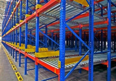 Estantería de flujo de paletas