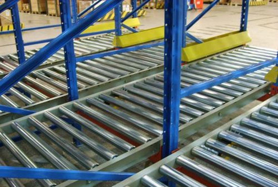 Estanterías de flujo continuo para productos sensibles al tiempo