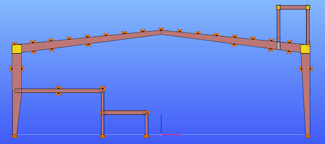 Componente horizontal del entrepiso del almacén sísmico